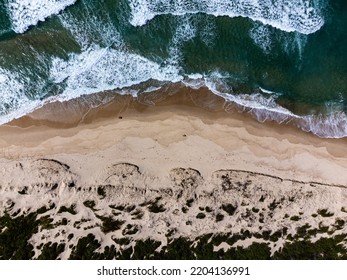 Drone Shot Of Birdie Beach Australia 