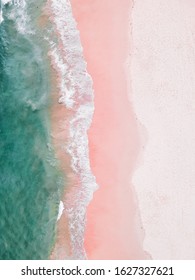 Drone Shot Of Bondi Beach Sydney Australia