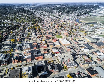 Drone Shot Of Dubuque Iowa