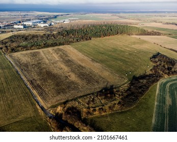 A Drone Shot Of The Ilsenburg District In Druebeck, Harz, Saxony-Anhalt, Germany