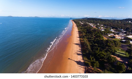 Drone Shot Of Mission Beach, Queensland