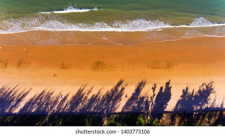 Drone Shot Of Mission Beach, Queensland