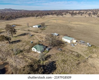 A Drone Shot Of Natural Landscapes Overlooking Houses In Deepwater, NSW, Australia