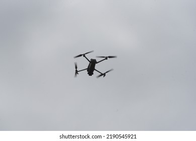 Drone Or Unmanned Aerial Vehicle (UAV), Small Flying Object In Aviation