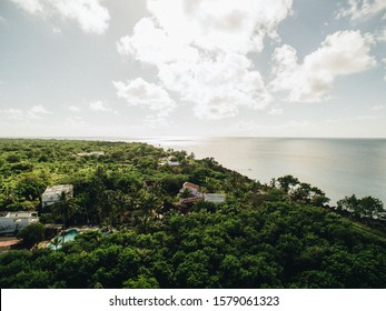 Drone View From Carribean Island