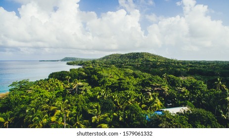 Drone View From Carribean Island