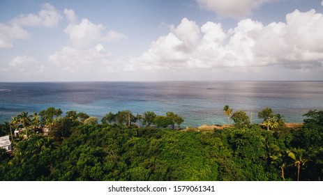 Drone View From Carribean Island