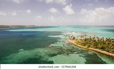 Drone View From Carribean Island