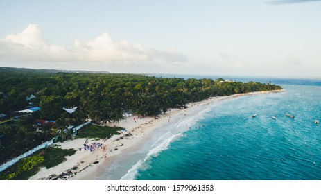 Drone View From Carribean Island