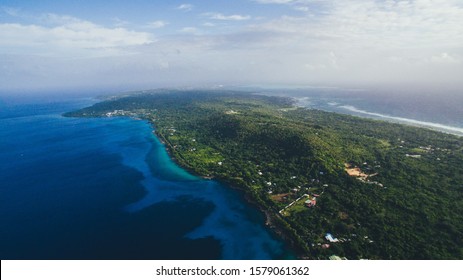 Drone View From Carribean Island