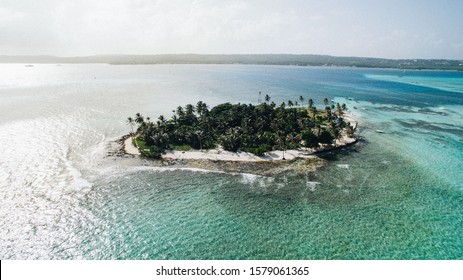 Drone View From Carribean Island