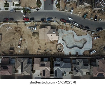 Drone View Of A Community Rec Center