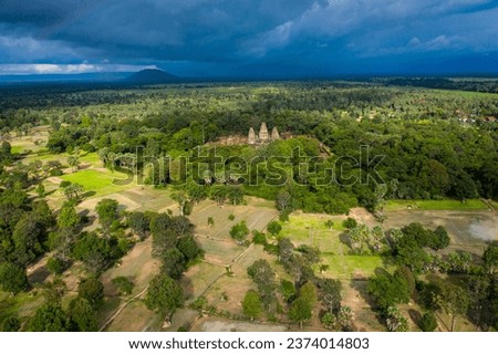 Drone View of East Mebon Temple | Angkor Wat Siem Reap  Cambodia Temple  World Tour  Kingdom of Cambodia