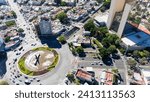 Drone view of Glorieta Minerva, Guadalajara Jalisco 