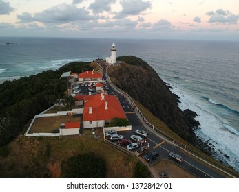Drone view from lighthouse