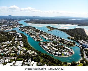 Drone view of Noosa heads and Noosa Laguna - Powered by Shutterstock