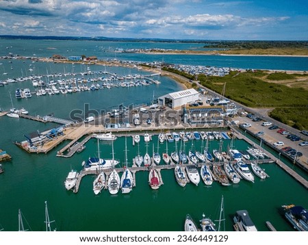 Drone View of Premier Southsea Marina and Boatyard