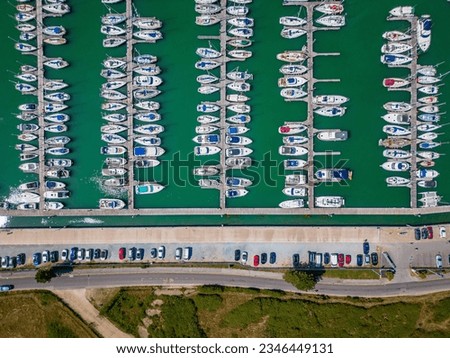 Drone View of Premier Southsea Marina and Boatyard