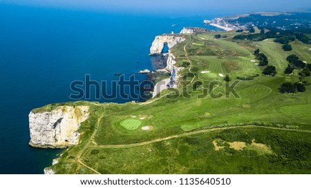 Similar – Image, Stock Photo Around Etretat in France