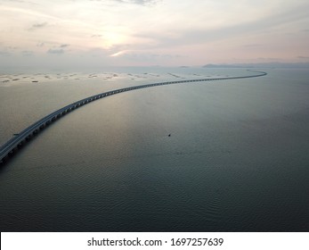 Drone View Sultan Abdul Halim Muadzam Shah Bridge