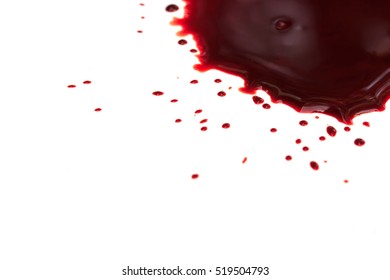 Drop Blood On White Background Stock Photo 519504793 | Shutterstock