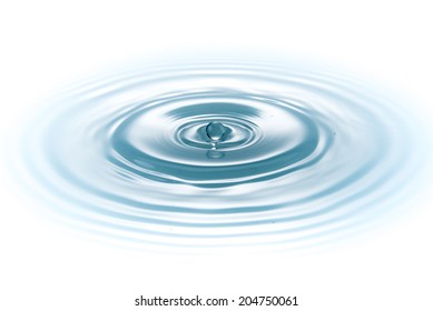 Drop Water On White Background Stock Photo 604985384 | Shutterstock