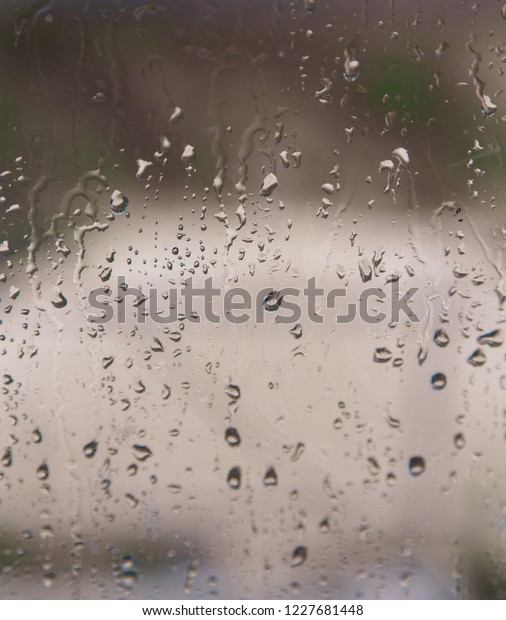 Drops after rain\
on the window as background\
.