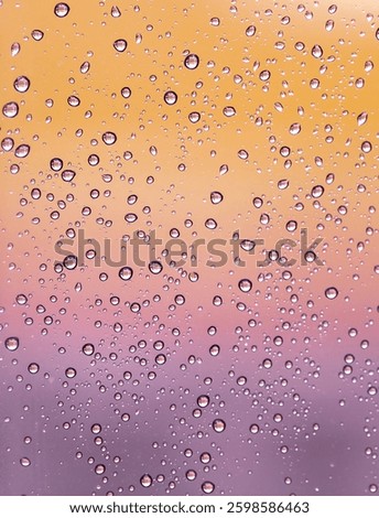 Drops in the cristal with gradient background 