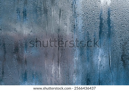 drops of dew on the window