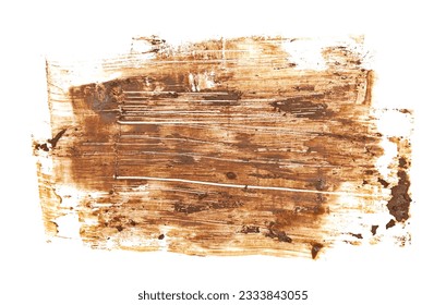 Drops of mud sprayed isolated on white background 