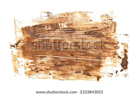Drops of mud sprayed isolated on white background 