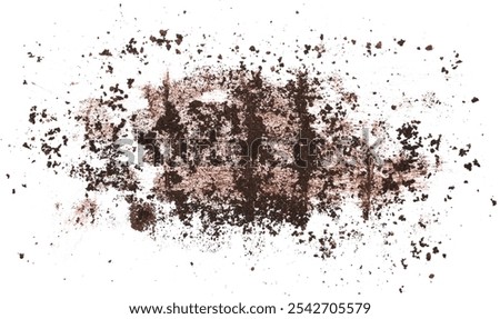 Drops of mud sprayed isolated on white background, with clipping path Stock photo © 