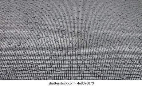 Drops on a glass background. Spray water. - Shutterstock ID 468398873