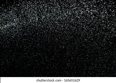 Drops Of Rain On A Black Background