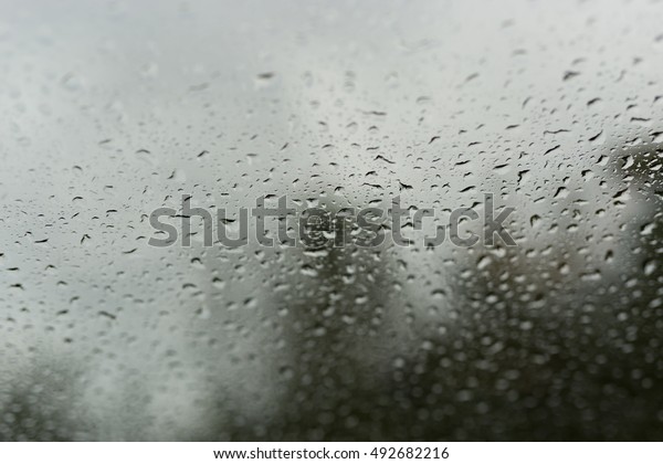 Drops of\
rain on glass , rain drops on clear\
window
