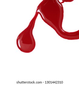 Dripping Blood Isolated On White Background Stock Photo 1296439519 ...