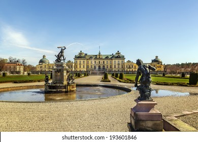 The Drottningholm Palace Is The Private Residence Of The Swedish Royal Family In Stockholm, Sweden