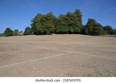 Drought Condition's In Reigate, Surrey During The Long Hot Summer Of 2022 During The Month Of August.