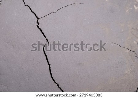 Drought effect on land, Visual depiction of land stress caused by climate change, Closeup of cracked ground illustrating severe drought and environmental instability