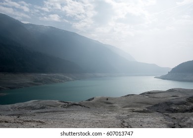 Drought Lake Molveno Stock Photo 607013747 | Shutterstock