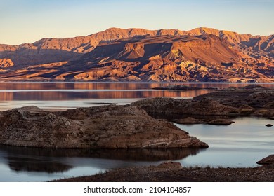 Drought Low Lake Level In Lake Mead National Rection Area  
Nevada