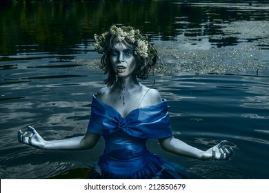 Drowned Water Nymph Horror Portrait