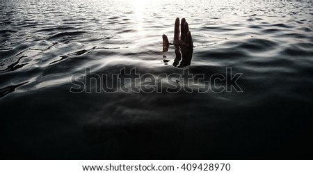 drowning man