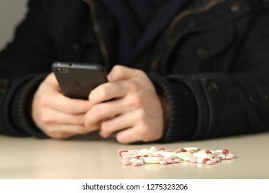 Drug Dealer With Ecstasy Pills Calls Customers Over Cell Phone