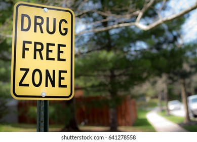 Drug Free Zone Sign 