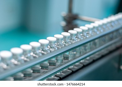 Drug Manufacturing Bottling Line At The Enterprise