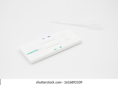 Drug Testing Kits For The Police To Investigate The Suspects On A White Background