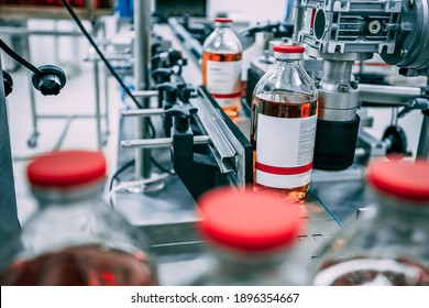 Drug and vaccine production. Pharmaceutical factory. - Shutterstock ID 1896354667
