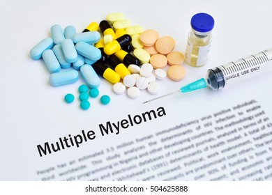 Drugs For Multiple Myeloma Treatment, Medical Concept, Blurred Text