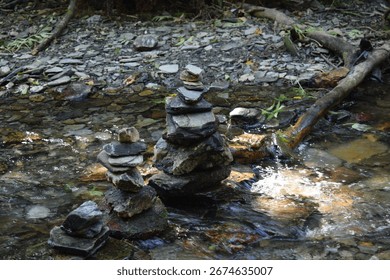 Druidic Like Scene in St Nectans Glen, Cornwall UK 